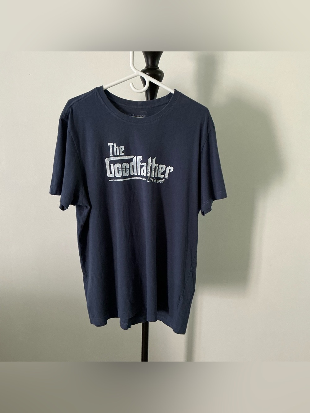 Life is Good “The Goodfather” Crusher Tee – Men’s Large – Blue